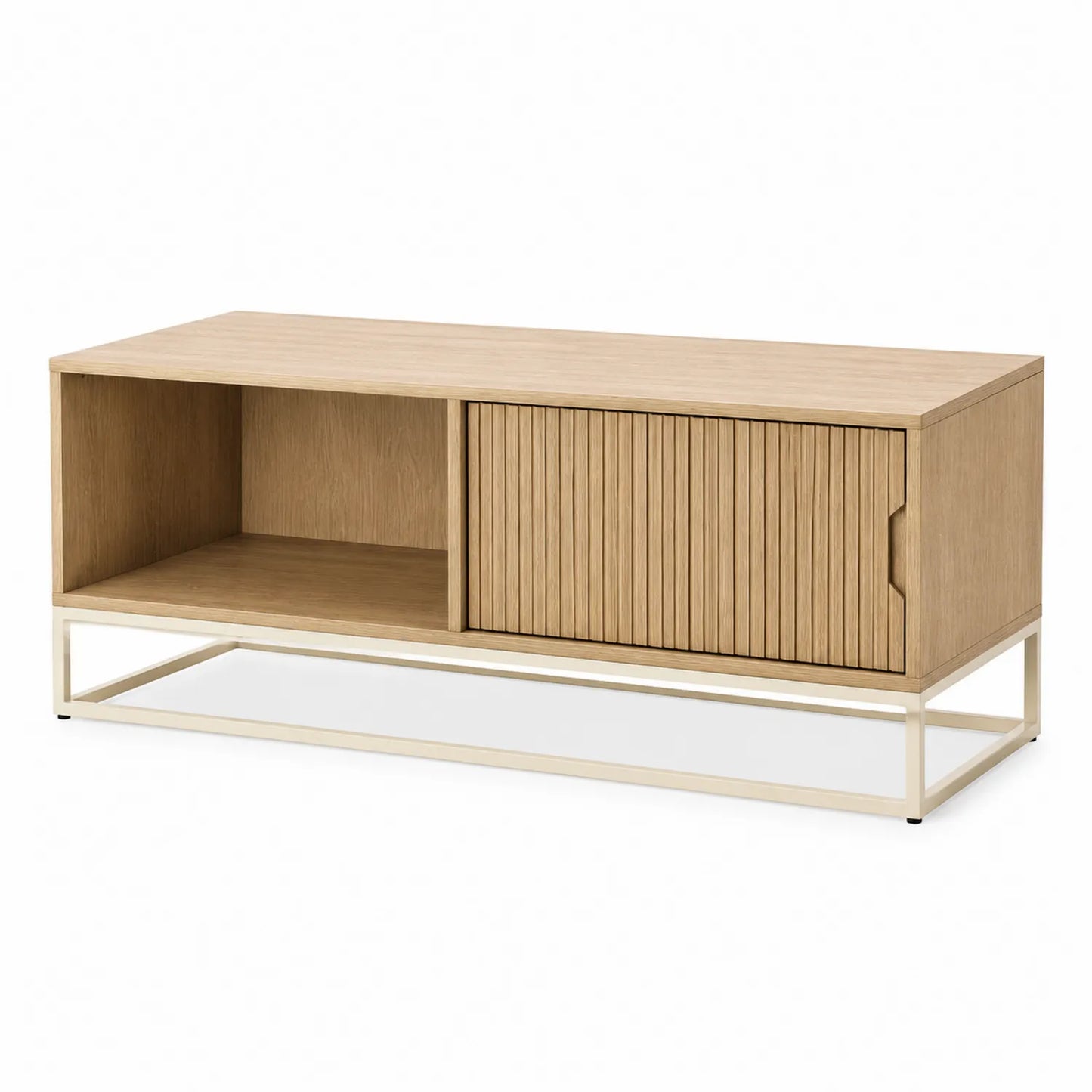 Mobile TV in legno con ante scorrevoli 120x40x50 cm