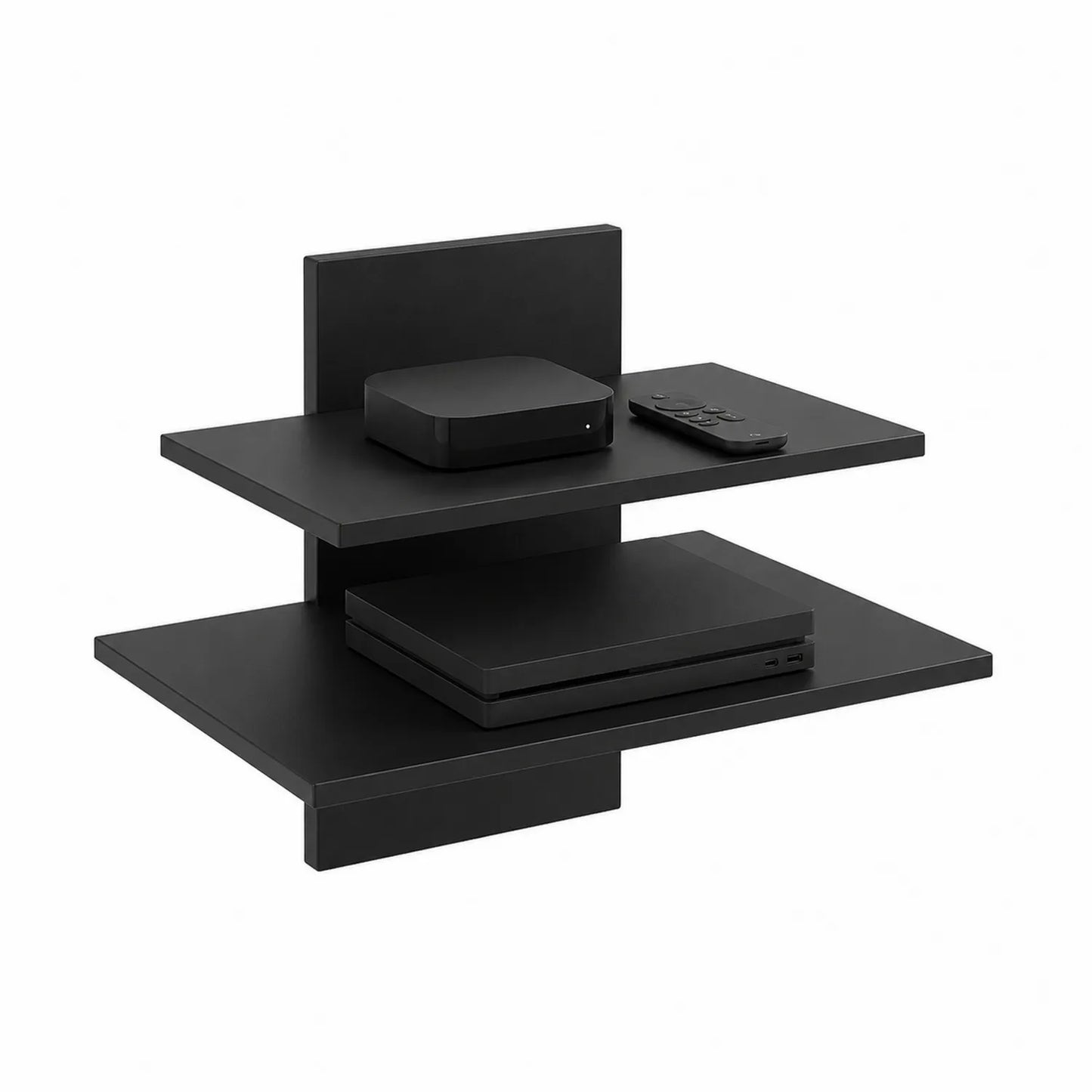 Mensola Porta TV MDF Nero 40x30 cm