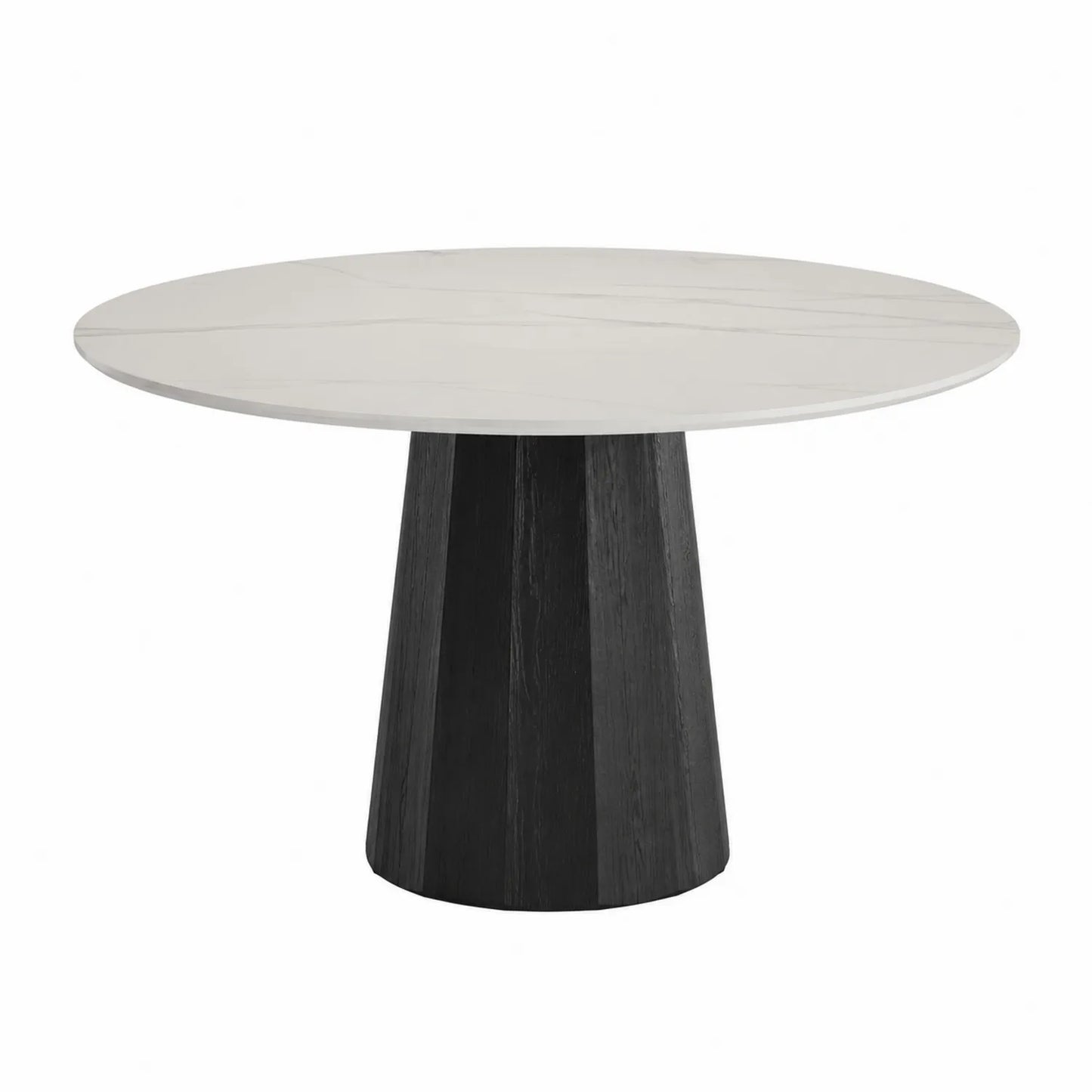 Tavolo da pranzo in legno e ceramica Ø120 cm